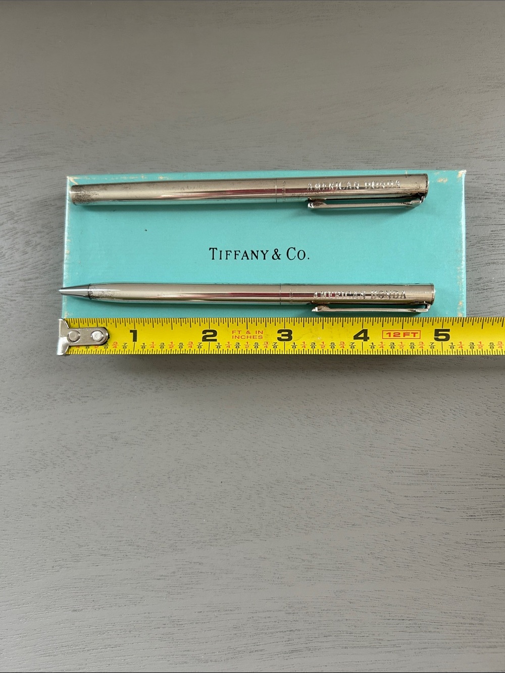 Vintage Tiffany & Co. Sterling Silver T Clip Pen 20th Anniversary American Honda - Picture 9 of 12